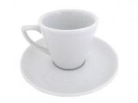 Фарфоровая чашка с блюдцем для кофе