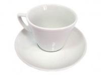 Фарфоровая чашка с блюдцем для кофе или чая