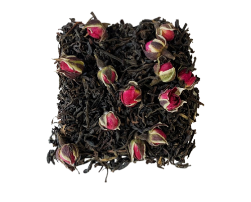 Зеленый чай с бутонами роз