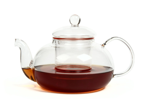 Чайник из жаропрочного стекла 600 мл "Смородина" с заварочной колбой