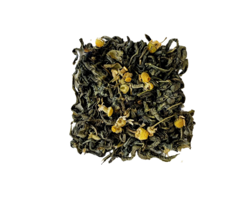 Зеленый чай с ромашкой