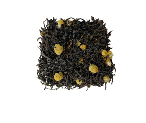 Черный чай с ромашкой