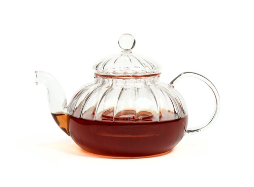 Чайник из жаропрочного стекла 600мл "Лотос" с заварочной колбой